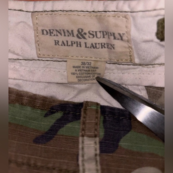 Ralph Lauren Denim Supply Military Flag Patch Camo Cargo Polo item sold 12/14/25 - Picture 11 of 13